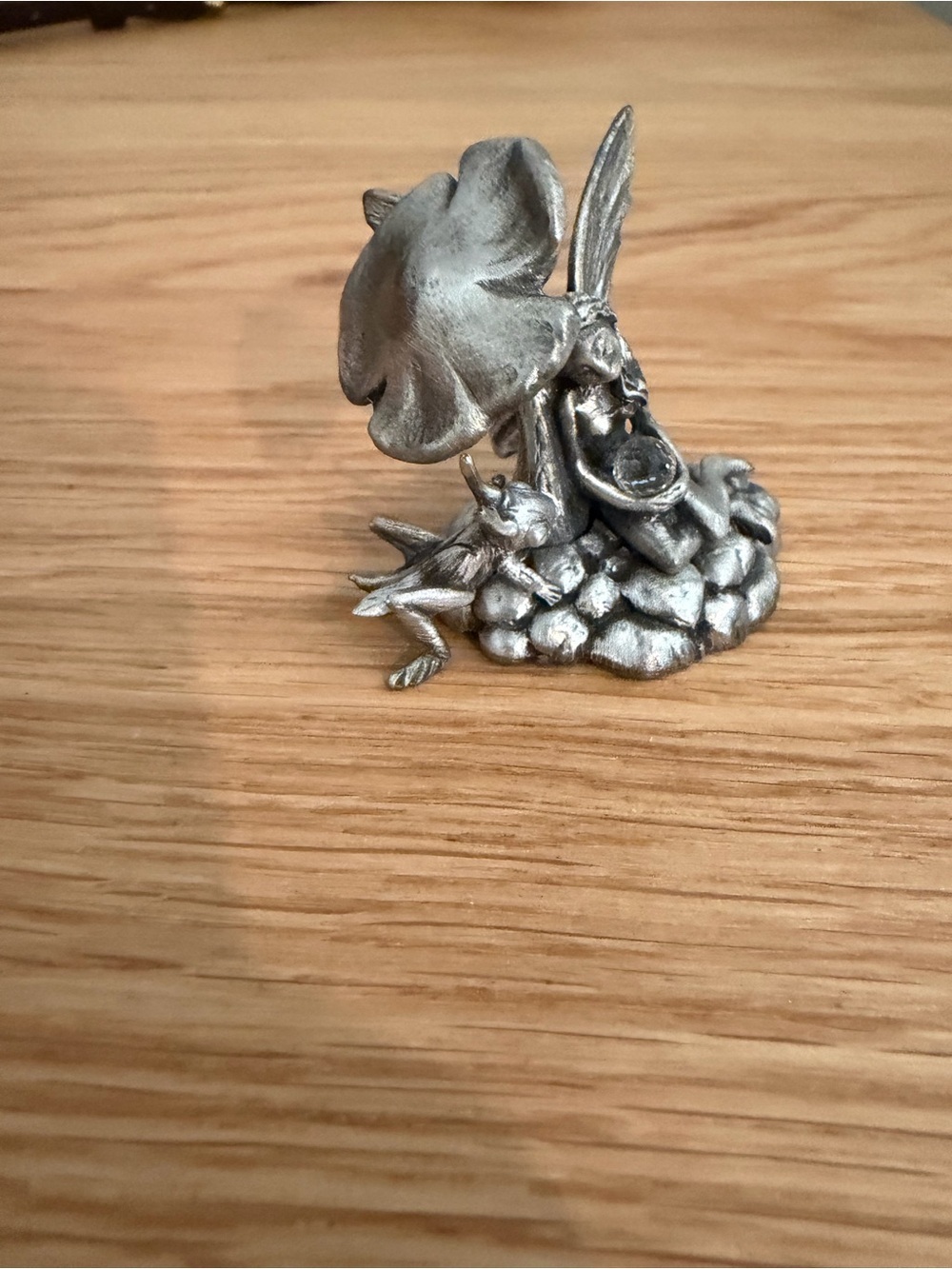 Vintage Pewter Fairy Mini Figurine - heavy - Picture 4 of 6